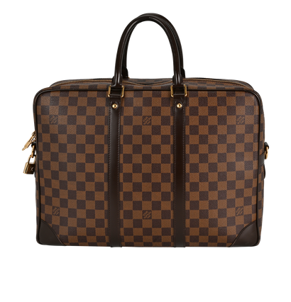 Porte Documents Voyage GM, &pound;895, Handbags, Brown, Canvas, Front view